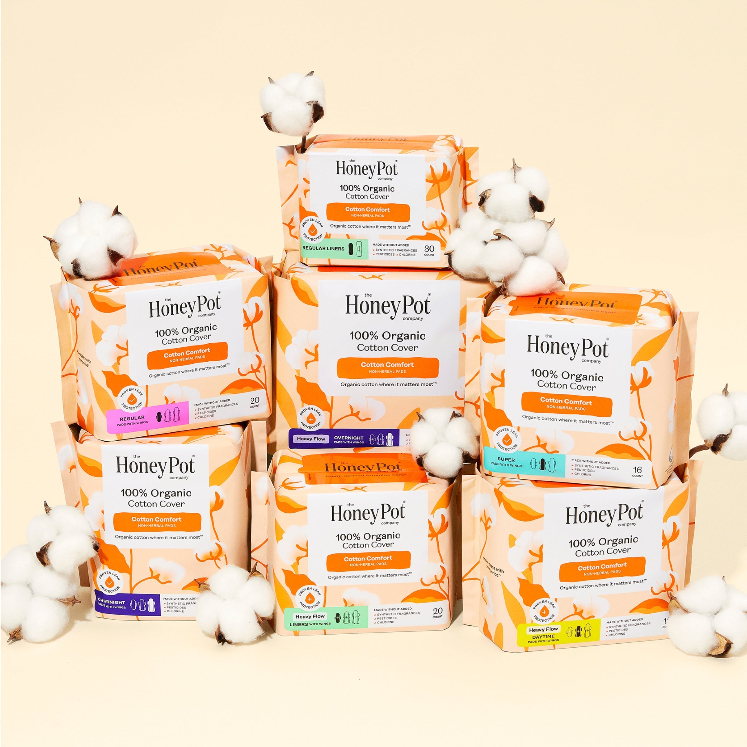 Organic Cotton Comfort Cover Regular Pads